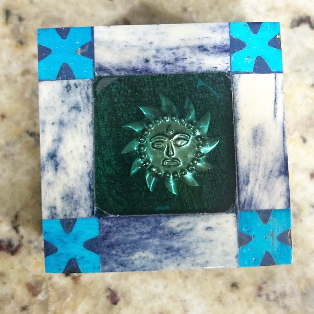 Vintage celestial trinket box